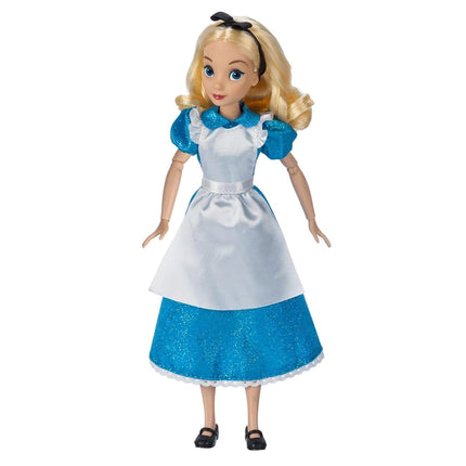 Disney Store - Official Princess (Alice) 11" Classic Doll Includes Brush with Contoured Details, Fully Jointed Toy in Classic Dress, Princess Toys for