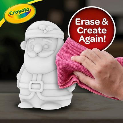 CRAYOLA Light Ups: Santa | Washable Santa Christmas Night Light | Colour, Wash, Repeat! | Batteries Not Included | For Ages 3+