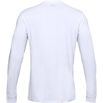 Under Armour UA Sportstyle Left Chest LS - Long Sleeve - Tops - White/Black - Size: MD