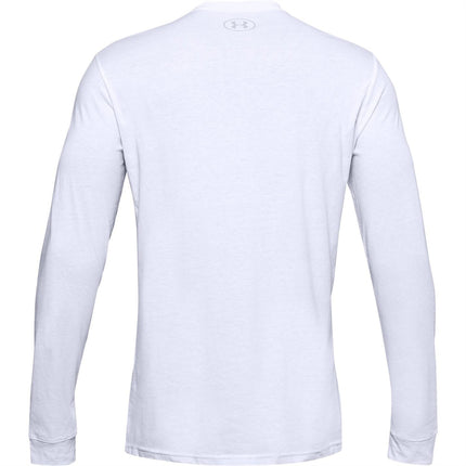 Under Armour UA Sportstyle Left Chest LS White/Black
