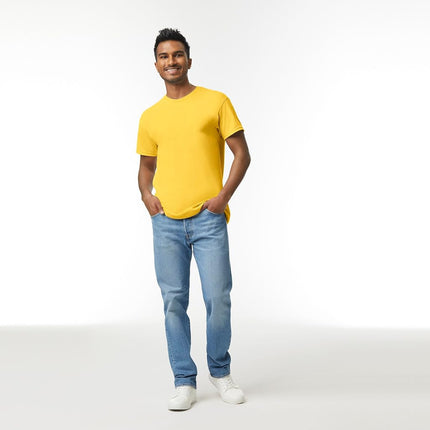 Gildan Heavy Cotton T-Shirt, Style G5000, Multipack, Daisy (3-Pack), XL (Pack of 3)