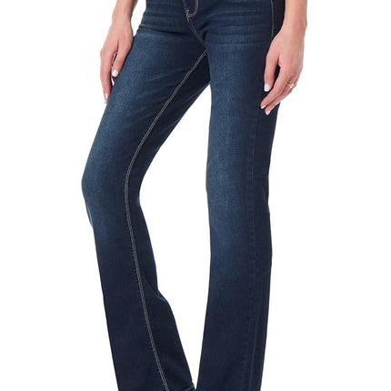 WallFlower Women's Instastretch Luscious Curvy Bootcut Jeans, Betsy Pure, 5