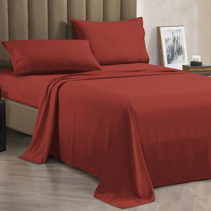 CELINE LINEN 4-Piece Bed Sheet Set with Deep Pocke
