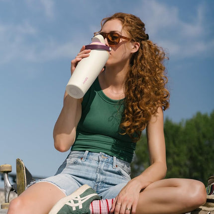 Owala FreeSip Sway Insulated Water Bottle - 887ml (30oz) Angel Food Cake