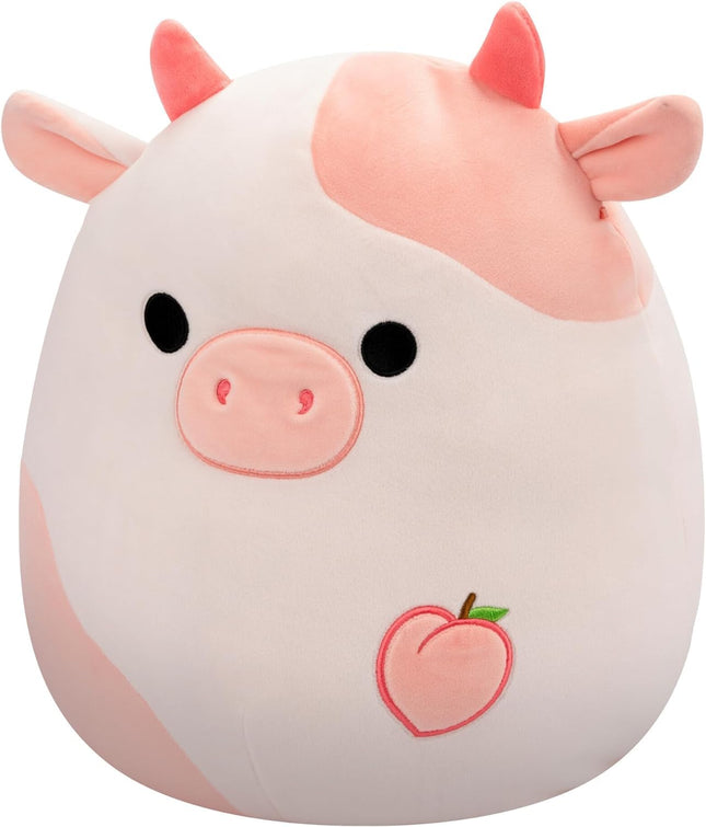 Squishmallows Original 20 cm Lilaz la vache pêche – Peluche d'automne officielle Jazwares – Jouet en peluche doux et moelleux – Ajoutez-le à votre équipe – Cadeau pour enfants, filles et garçons