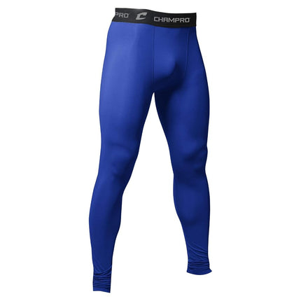 CHAMPRO Polyester/Spandex Compression Tights, Adult 3X-Large, Royal