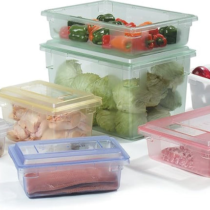 Tapa para recipiente de almacenamiento de alimentos Carlisle FoodService Products Storplus con diseño apilable para almacenamiento de alimentos, 18 x 12 pulgadas, transparente
