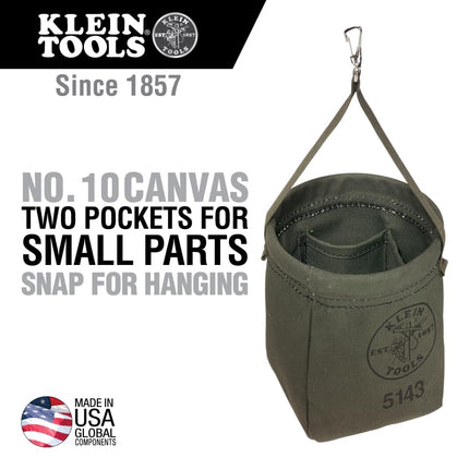 Canvas Tapered-Bottom Bag Klein Tools 5143
