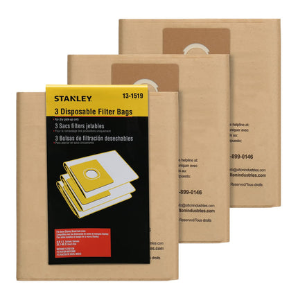 Stanley 13-1519 Disposable Filter Bag for SL18016 