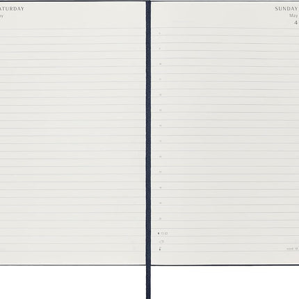 MOLESKINE - 2025-12 Month Daily Hard Cover Diary - Large - Sapphire Blue