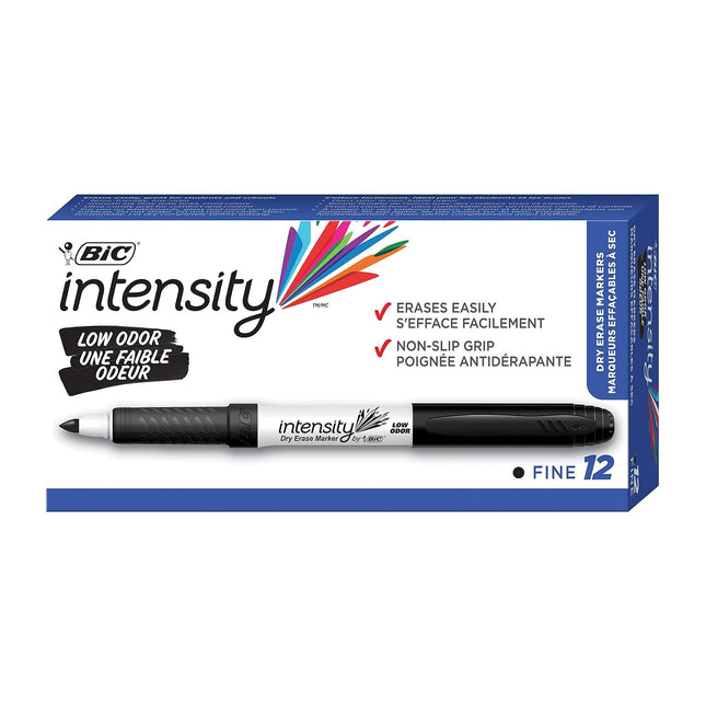 BIC Great Erase Grip Dry Erase Whiteboard Markers,