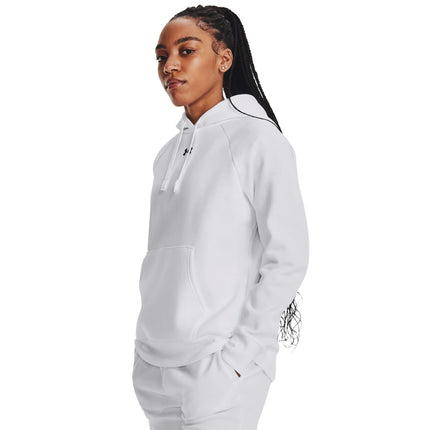 Under Armour Women's Rival Fleece Hoodie, (100) Wh