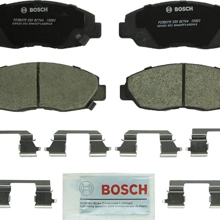 BOSCH BC764 QuietCast Premium Ceramic Disc Brake Pad Set - Compatible with Select Honda Accord, Insight; FRONT