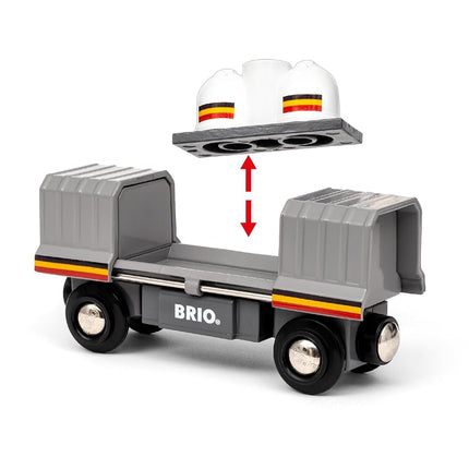 BRIO World - Trains of the World Santa Fe Train for Kids Age 3 Years and Up - Wooden Railway Accessories and Add Ons