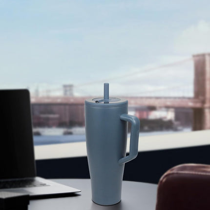 KLOWOAH Replacement Straws Compatible With Brumate Era 40 oz Tumbler, with 1 Brush (Gray 4-pack)