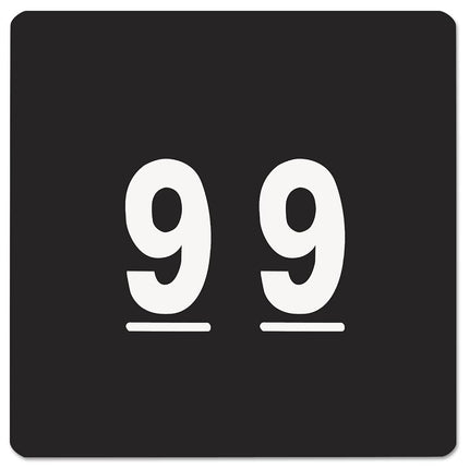 Etiqueta Numérica Smead DCC Codificada por Color, 9, Rollo de Etiquetas, Negro, 250 Etiquetas por Rollo (67429)