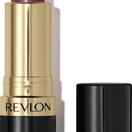 Revlon Super Lustrous, Lipstick, Moisturizing Cream Formula with Vibrant Colour, Enriched with Vitamin E and Avocado Oil, Plum Tones, Spicy Cinnamon 641