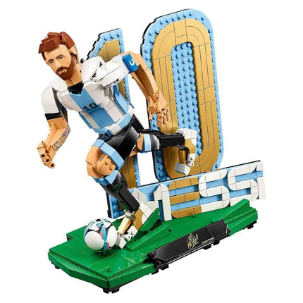 LEGO® Editions Lionel Messi – Football Legend 43015 Building Set for Kids - Collectable Football Decor - Display Set - Sports Treat Idea for Boys and Girls - Messi Fan Merch