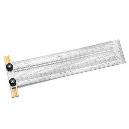 POWERTEC 80025 12-Inch Precision Marking T-Rule, Stainless Steel � Marking & Measuring Tool