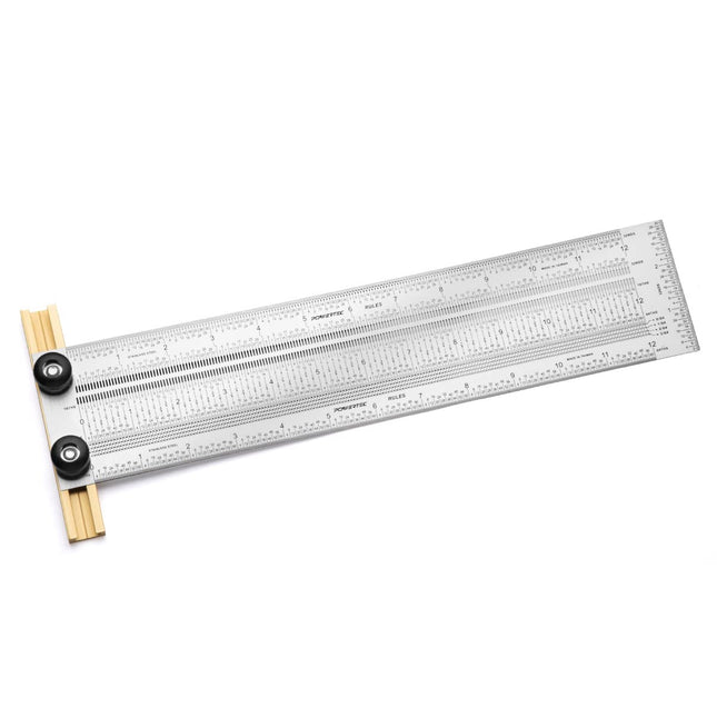 POWERTEC 80025 12-Inch Precision Marking T-Rule, S