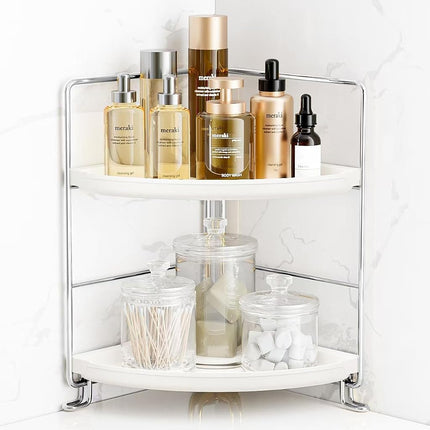 FSyueyun 2-Tier Corner Bathroom Countertop Organiz
