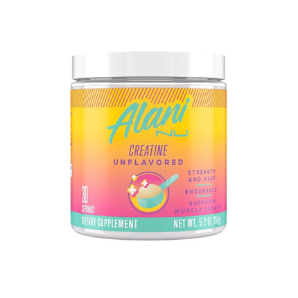 Alani Nu Creatine Monohydrate Powder 150 Grams (5.29 oz), Unflavored | Pure | Micronized Creatine Powder | No Sugar, No Gluten, No Artificial Colors or Flavors | 30 Servings