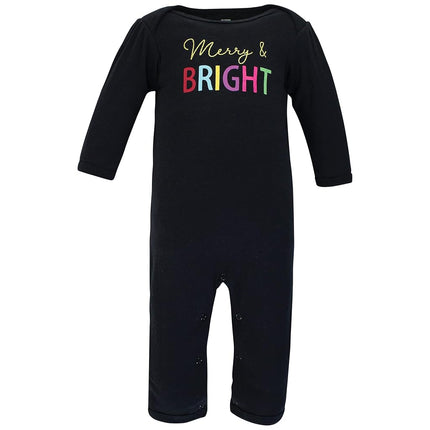 Hudson Baby baby-girls Cotton Coveralls, Merry and Bright, 18-24 Months