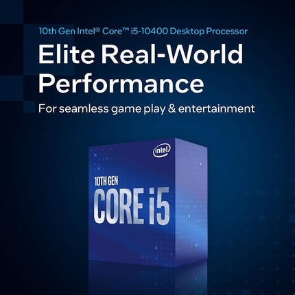 Intel® Core™ i5-10400 Desktop Processor 6 Cores up to 4.3 GHz LGA1200 (Intel® 400 Series chipset) 65W