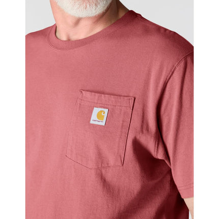 Carhartt Men's Loose Fit Heavyweight Short-sleeve Pocket T-shirt, Light Amber, Medium