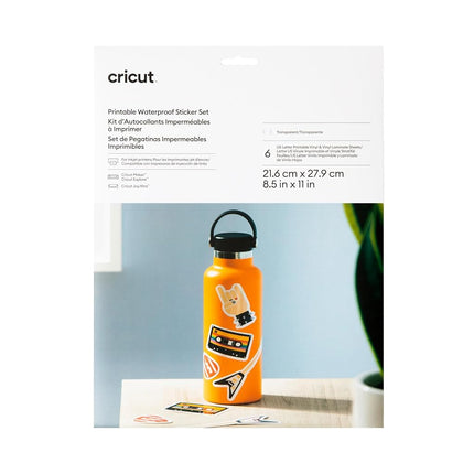 Cricut Waterproof Sticker Set - US Letter (6 ct)