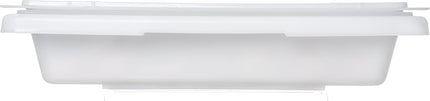 Carlisle FoodService Products Storplus Food Storage Container with Stackable Design for Storage, 2 Gallon, White, (Pack of 6)