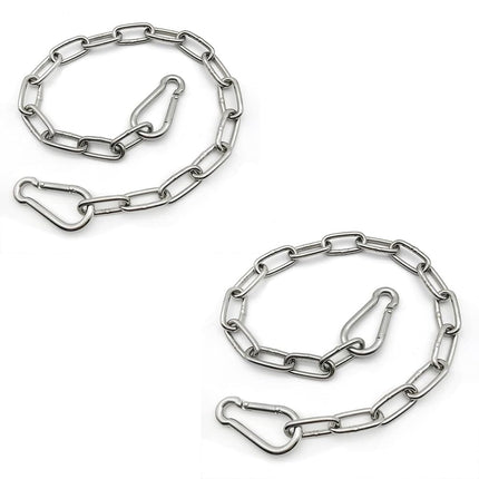 MIKMAYTOO 2 PCS Heavy Duty Stainless Steel Chain 5