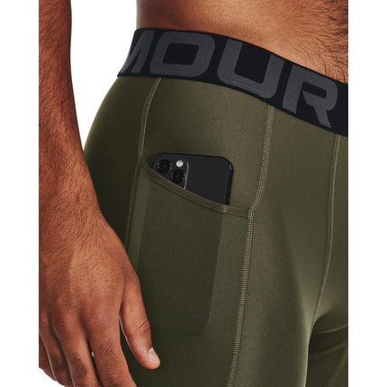 Under Armour Men's UA HG Armour Long Shorts, Lightweight Men's Running Shorts, Sweat-Wicking and Quick-Drying Base Layer, Compression Shorts for Men
