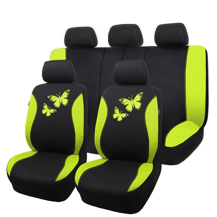 Flying Banner Butterfly car seat Covers ful Set Fa