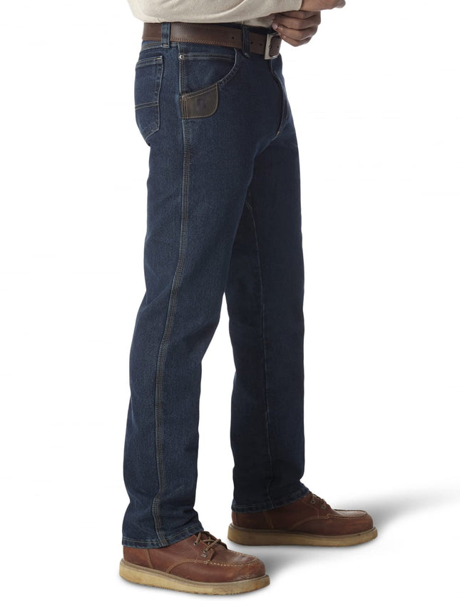 Wrangler Riggs Workwear Men's Five Pocket Jean, Dark Tint, 32W x 32L