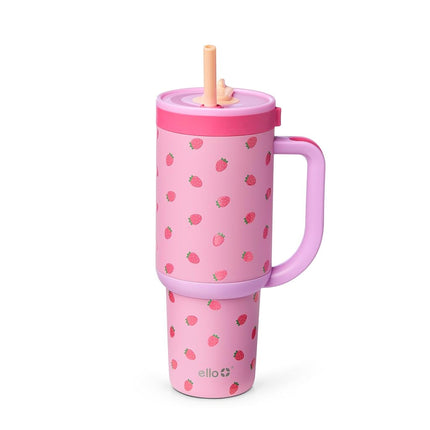 Ello Oasis 30oz Stainless Steel Tumbler - Strawber
