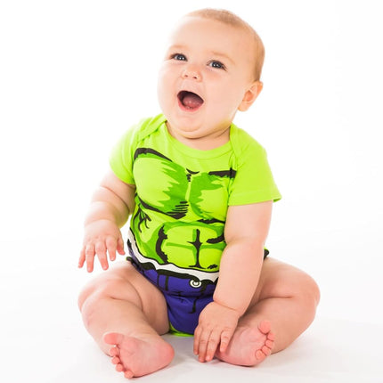 Marvel Baby Boys' 5 Pack Onesies - The Hulk, Spiderman, Iron Man and Captain America (3-6 Months)