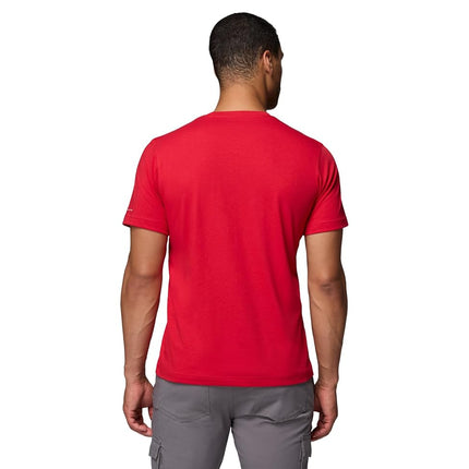 Columbia Men's Thistletown Hills Short Sleeve Hiking Shirt, Mountain Red, XXL