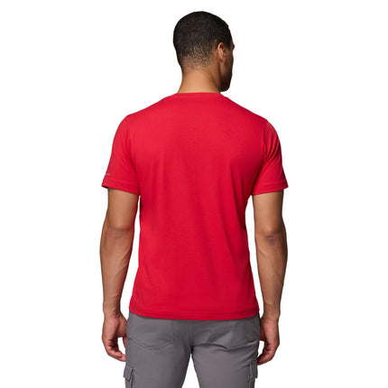 Columbia Men's Thistletown Hills Short Sleeve Hiking Shirt, Mountain Red, XXL