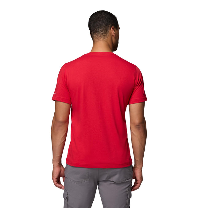 Columbia Men's Thistletown Hills Short Sleeve Hiking Shirt, Mountain Red, XXL