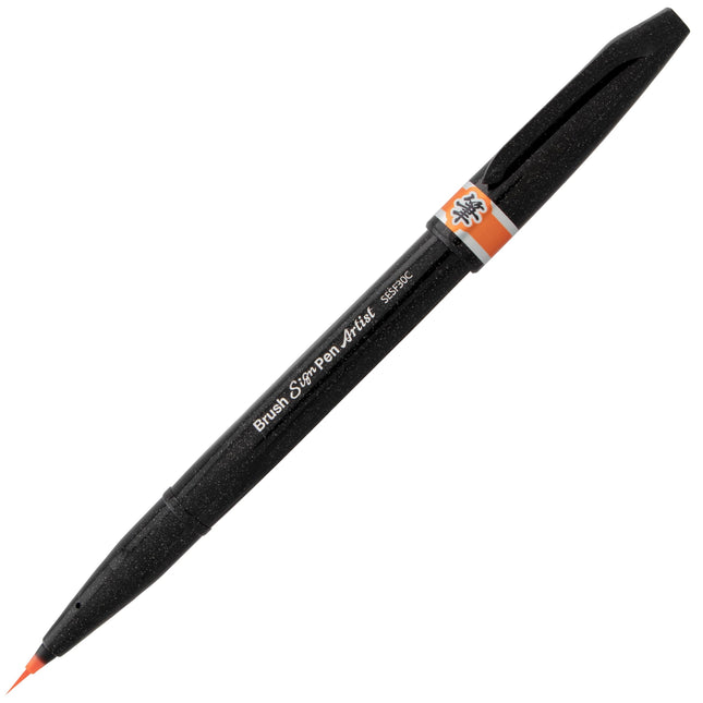 Pentel Arts Sign Pen Micro Brush, Assorted Ink, (F