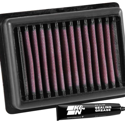 K&N Replacement air filter compatible with Triumph Street Twin 900 2016- / Triumph Bonneville T100 & T120 2016- / Triumph Street Scrambler 900 2017- / Triumph Street Cup 900 2019- (TB-9016), Red
