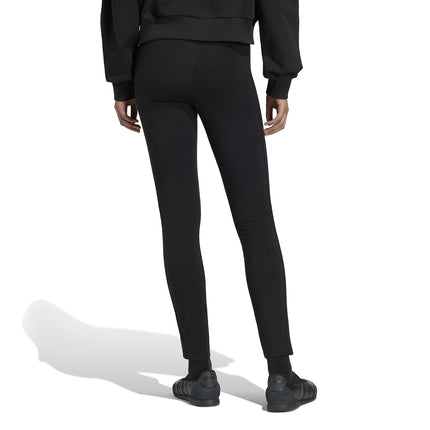 adidas Womens 3-Stripes Single Jersey Sportswear Leggings, Black, S