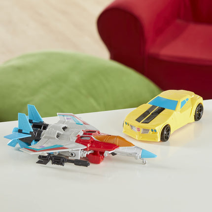 Transformers Toys Heroes and Villains Bumblebee and Starscream 2-Pack 17.5-cm Action Figures