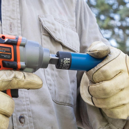 2-in-1 Non-Marring Impact Socket, Coated 12-Point Deep Sockets, 3/4- and 9/16-Inch Sizes Klein Tools 66030