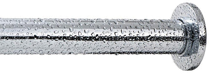 Ivilon Tension Curtain Rod - Spring Tension Rod for Windows or Shower, 54 to 90 Inch. Chrome