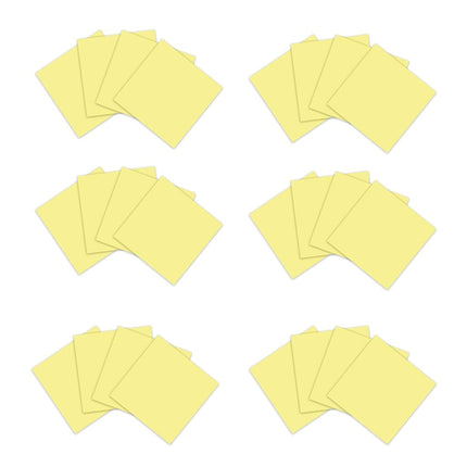 Post-it 100% Recycled Paper Super Sticky Notes, 2X The Sticking Power, 3x3 in, 24 Pads/Pack, 70 Sheets/pad, Canary Yellow(654R-24SSCY-CP)