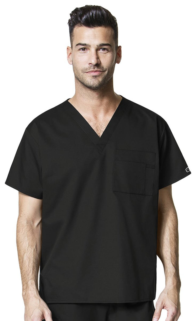 WonderWink 100XBLAC4XL WonderWORK Unisex V-Neck To