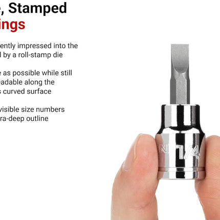TEKTON 3/8 Inch Drive x 3/8 Inch Slotted Bit Socket | SHB10204