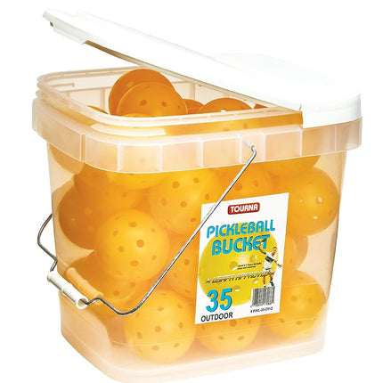 Tourna Strike Bucket of Pickleballs (35 Outdoor Balls)